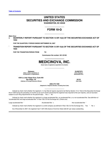 Thumbnail MediciNova 10-Q Quarterly Report FY 