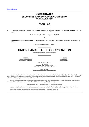 Vorschaubild Atlantic Union Bankshares 10-Q Quartalsbericht  