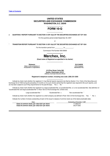 Vorschaubild Marchex 10-Q Quartalsbericht  