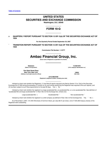 Thumbnail Octave Specialty Group 10-Q Quarterly Report FY 