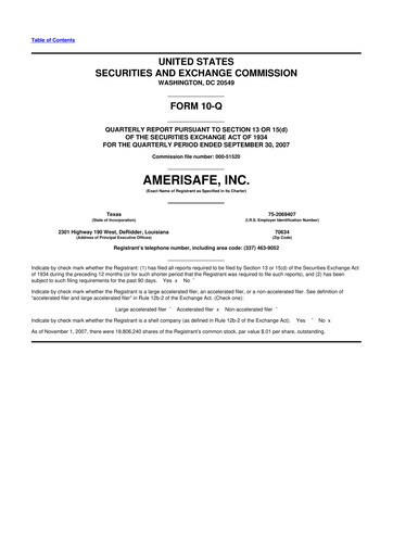 Thumbnail AMERISAFE 10-Q Quarterly Report FY 