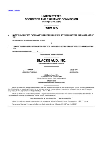 Thumbnail Blackbaud 10-Q Quarterly Report FY 