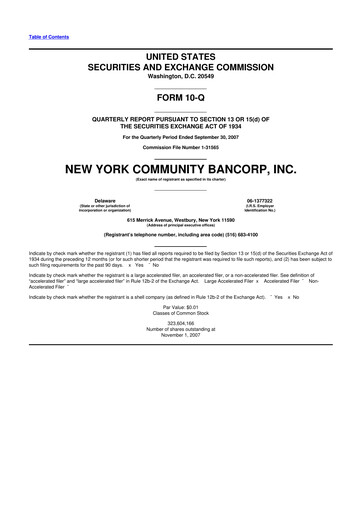 Thumbnail Flagstar Bank 10-Q Quarterly Report FY 