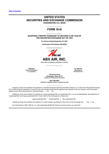 Thumbnail Air Transport Services Group 10-Q Quarterly Report FY 