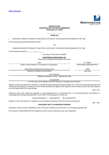 Thumbnail Worthington Enterprises 10-Q Quarterly Report FY 