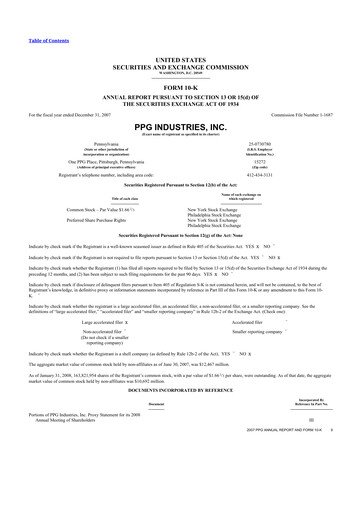 Thumbnail PPG Industries
 10-K Annual Report 