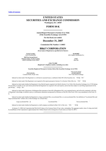 Miniature Truist Financial Corporation 10-K Rapport annuel 