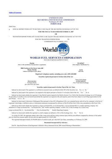 Thumbnail World Kinect 10-K Annual Report 