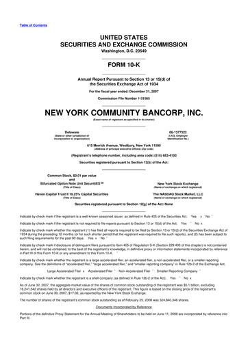 Thumbnail Flagstar Bank 10-K Annual Report 