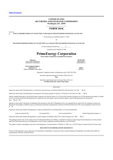Thumbnail PrimeEnergy Resources 10-K Annual Report 