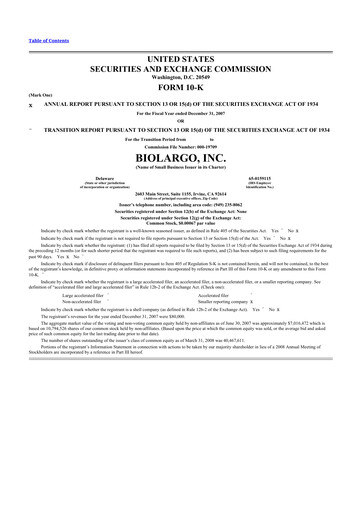 Vorschaubild BioLargo 10-K Jahresbericht 