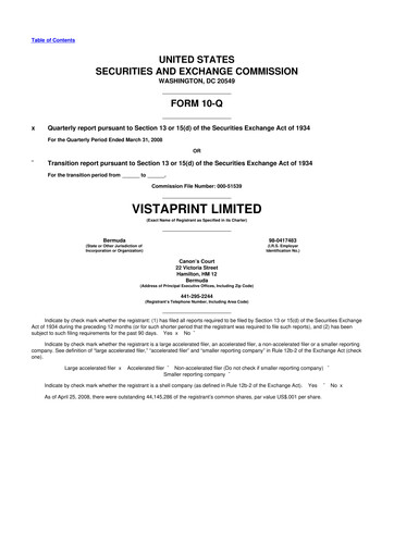 Thumbnail Cimpress 10-Q Quarterly Report FY 