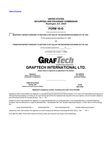 Thumbnail GrafTech 10-Q Quarterly Report FY 