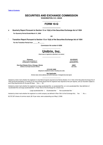 Vorschaubild Kemper 10-Q Quartalsbericht  