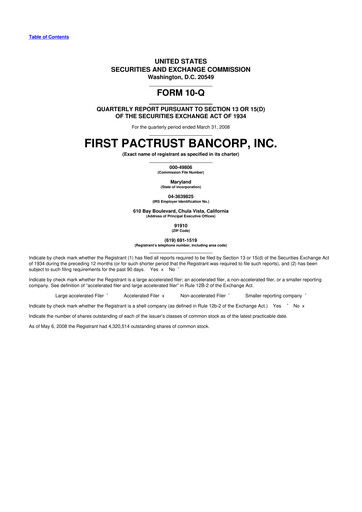 Thumbnail Banc of California 10-Q Quarterly Report FY 