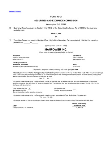 Thumbnail ManpowerGroup 10-Q Quarterly Report FY 