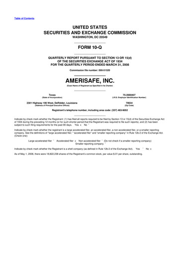 Thumbnail AMERISAFE 10-Q Quarterly Report FY 