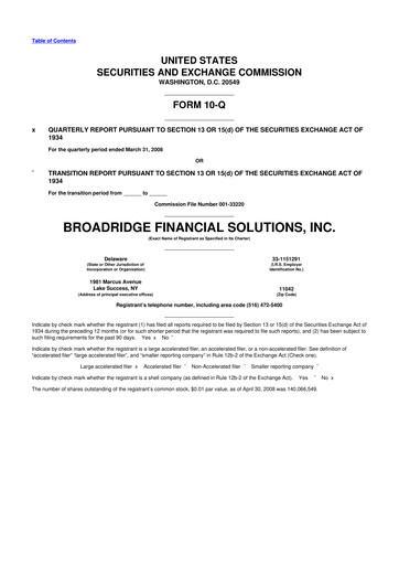 Thumbnail Broadridge Financial Solutions
 10-Q Quarterly Report FY 