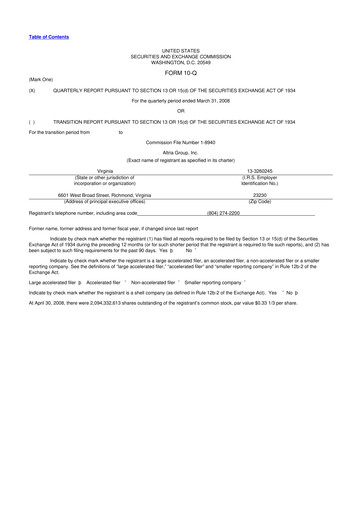 Thumbnail Altria Group 10-Q Quarterly Report FY 