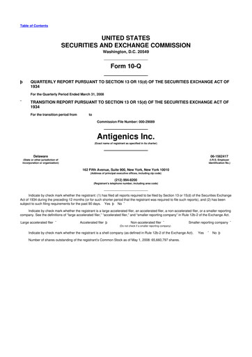 Thumbnail Agenus
 10-Q Quarterly Report FY 