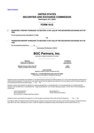 Thumbnail BGC Group
 10-Q Quarterly Report FY 