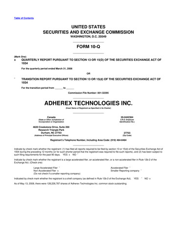 Miniature Fennec Pharmaceuticals 10-Q Rapport trimestriel  