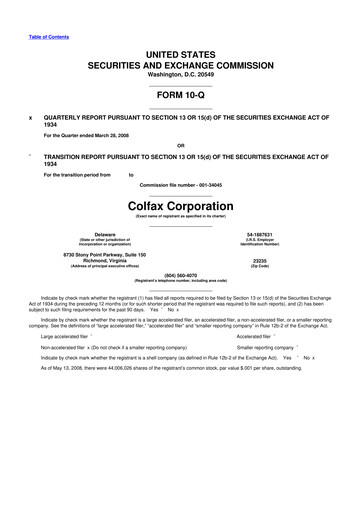 Miniature Enovis 10-Q Rapport trimestriel  
