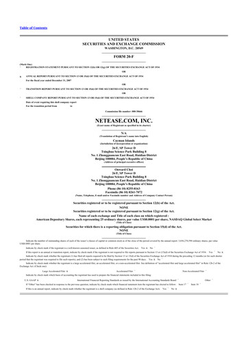 Thumbnail NetEase 20-F Annual Report 