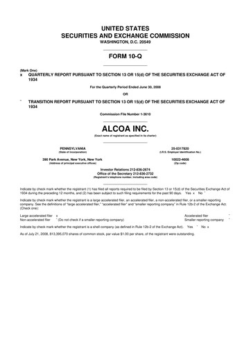 Thumbnail Howmet Aerospace
 10-Q Quarterly Report FY 