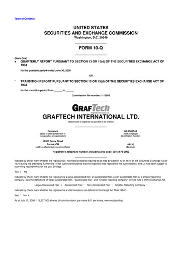 Thumbnail GrafTech 10-Q Quarterly Report FY 