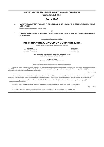 Thumbnail The Interpublic Group of Companies 10-Q Quarterly Report FY 