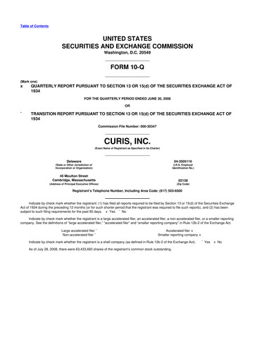 Thumbnail Curis 10-Q Quarterly Report FY 