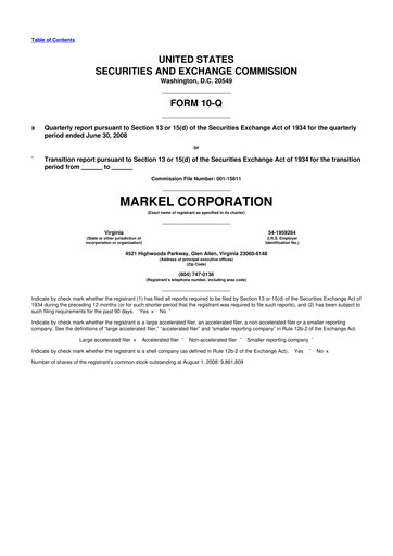 Thumbnail Markel Group 10-Q Quarterly Report FY 