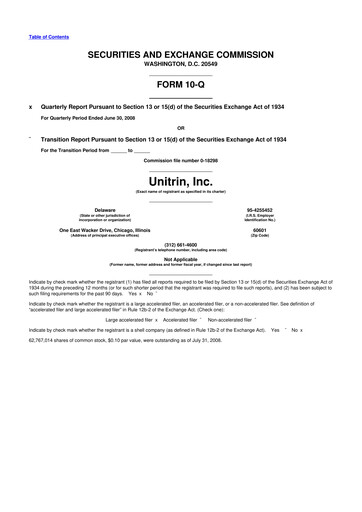 Vorschaubild Kemper 10-Q Quartalsbericht  