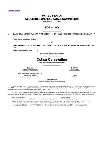 Miniature Enovis 10-Q Rapport trimestriel  