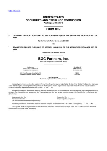 Thumbnail BGC Group
 10-Q Quarterly Report FY 