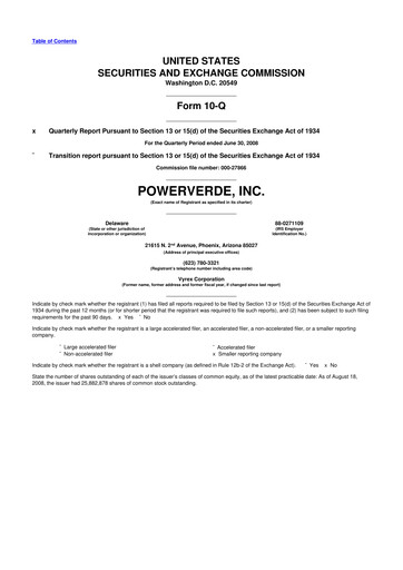 Miniature 374Water 10-Q Rapport trimestriel  