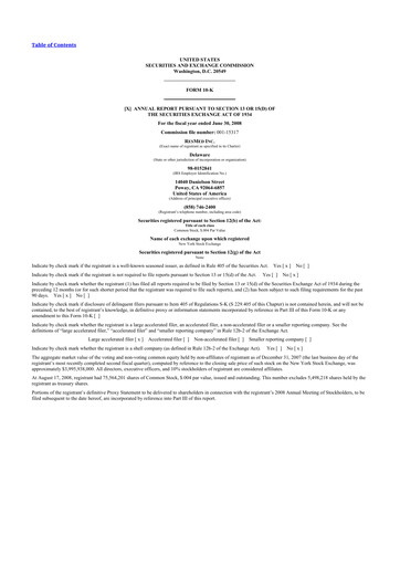 Miniature ResMed 10-K Rapport annuel 