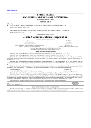 Thumbnail eGain 10-K Annual Report 