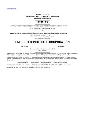 Thumbnail RTX 10-Q Quarterly Report FY 