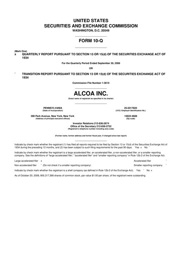 Thumbnail Howmet Aerospace
 10-Q Quarterly Report FY 