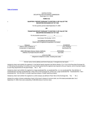 Thumbnail Ducommun 10-Q Quarterly Report FY 