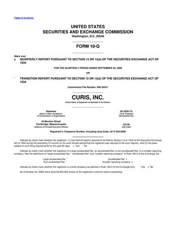 Thumbnail Curis 10-Q Quarterly Report FY 