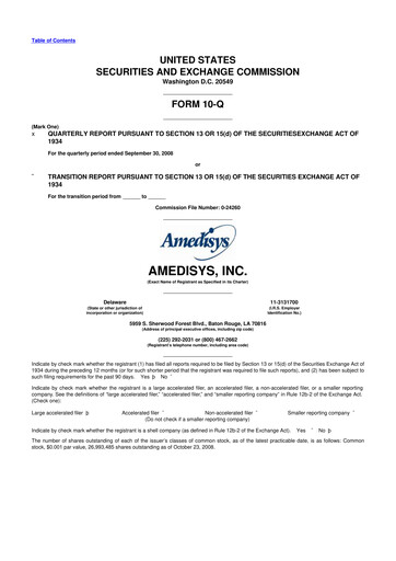 Thumbnail Amedisys 10-Q Quarterly Report FY 