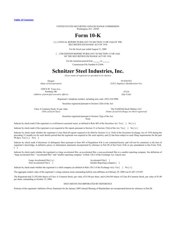 Vorschaubild Radius Recycling 10-K Jahresbericht 