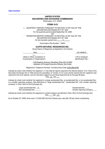 Vorschaubild Cleveland-Cliffs 10-Q Quartalsbericht  