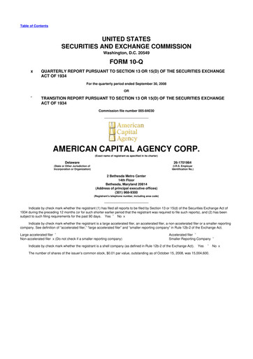 Thumbnail AGNC Investment 10-Q Quarterly Report FY 