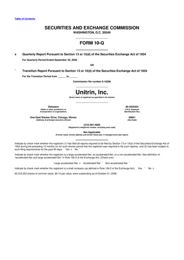 Vorschaubild Kemper 10-Q Quartalsbericht  