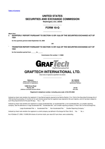 Thumbnail GrafTech 10-Q Quarterly Report FY 
