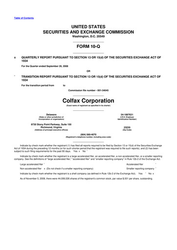 Miniature Enovis 10-Q Rapport trimestriel  